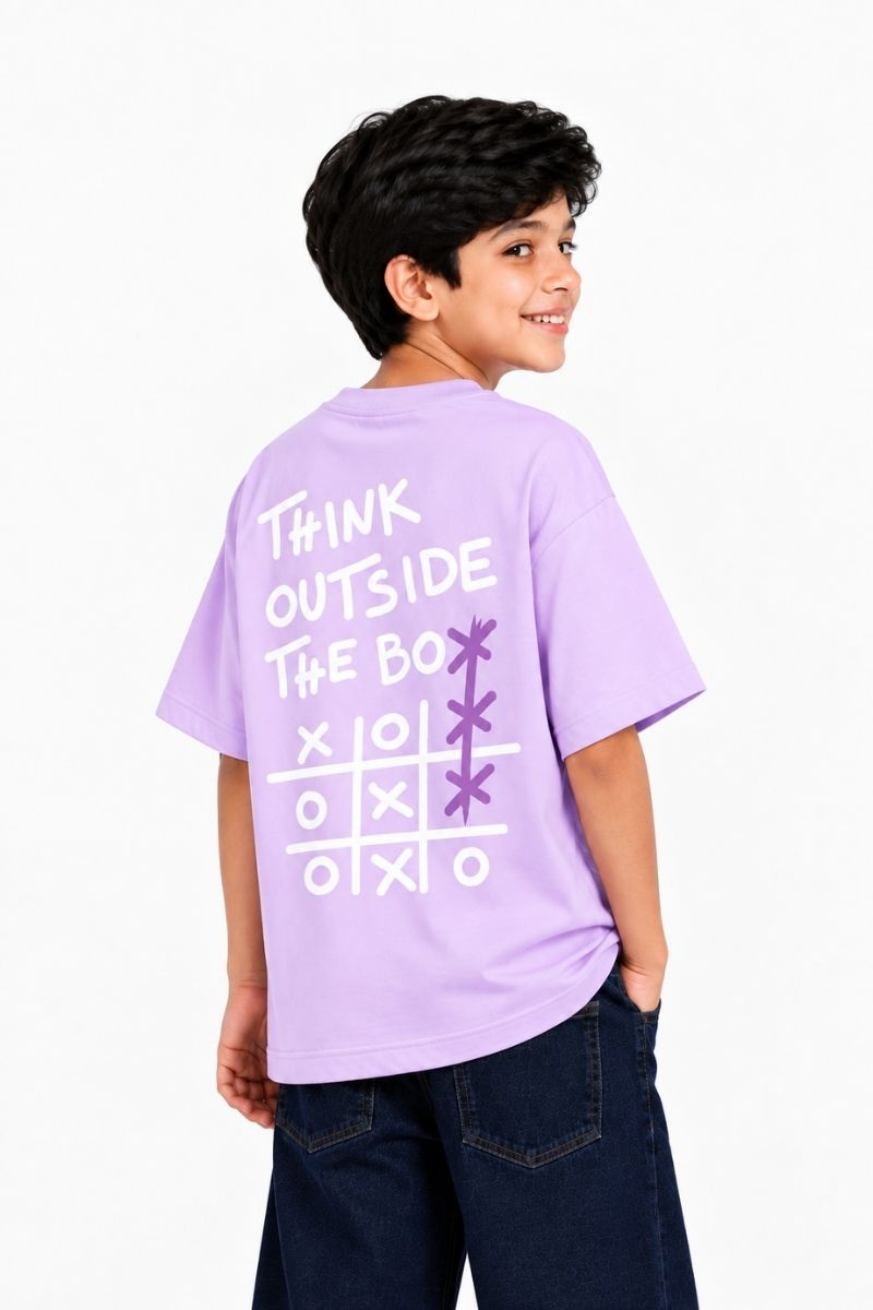 THINK OUTSIDE THE BOX OVERSIZED T-SHIRT