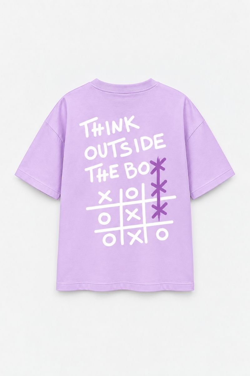 THINK OUTSIDE THE BOX OVERSIZED T-SHIRT