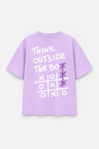 THINK OUTSIDE THE BOX OVERSIZED T-SHIRT