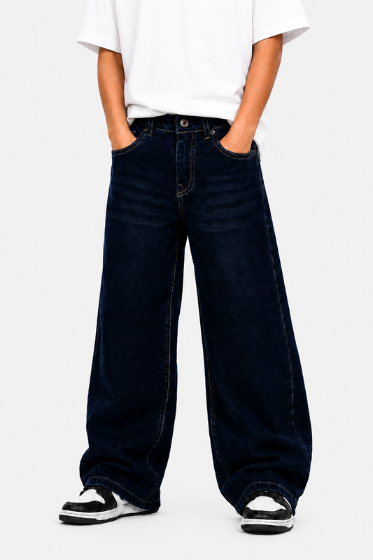 MIDNIGHT BLUE BAGGY JEANS