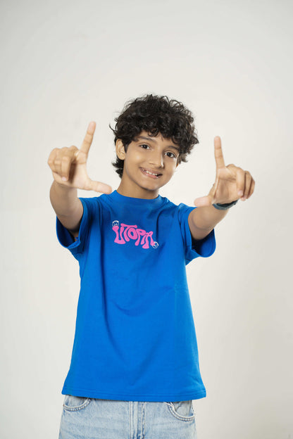 BLUE CACTUS OVERSIZED T-SHIRT